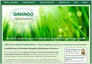 Greengo Grass Grooming website